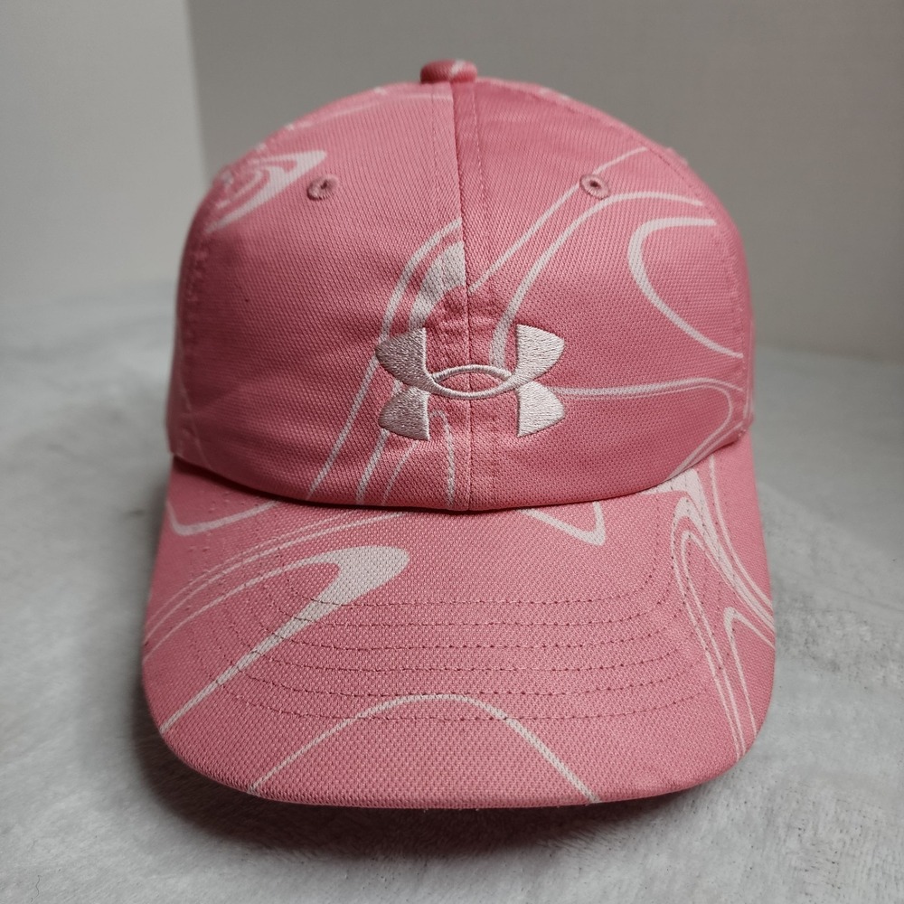 Under Armour Women's Free Fit Play-up Performance Hat  Pink & White Swirls Youth